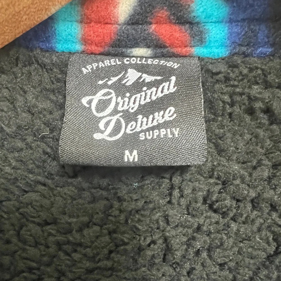 Apparel Collection Original Deluxe Supply Men’s Aztec Sherpa Shirt Jacket - Picture 4 of 5